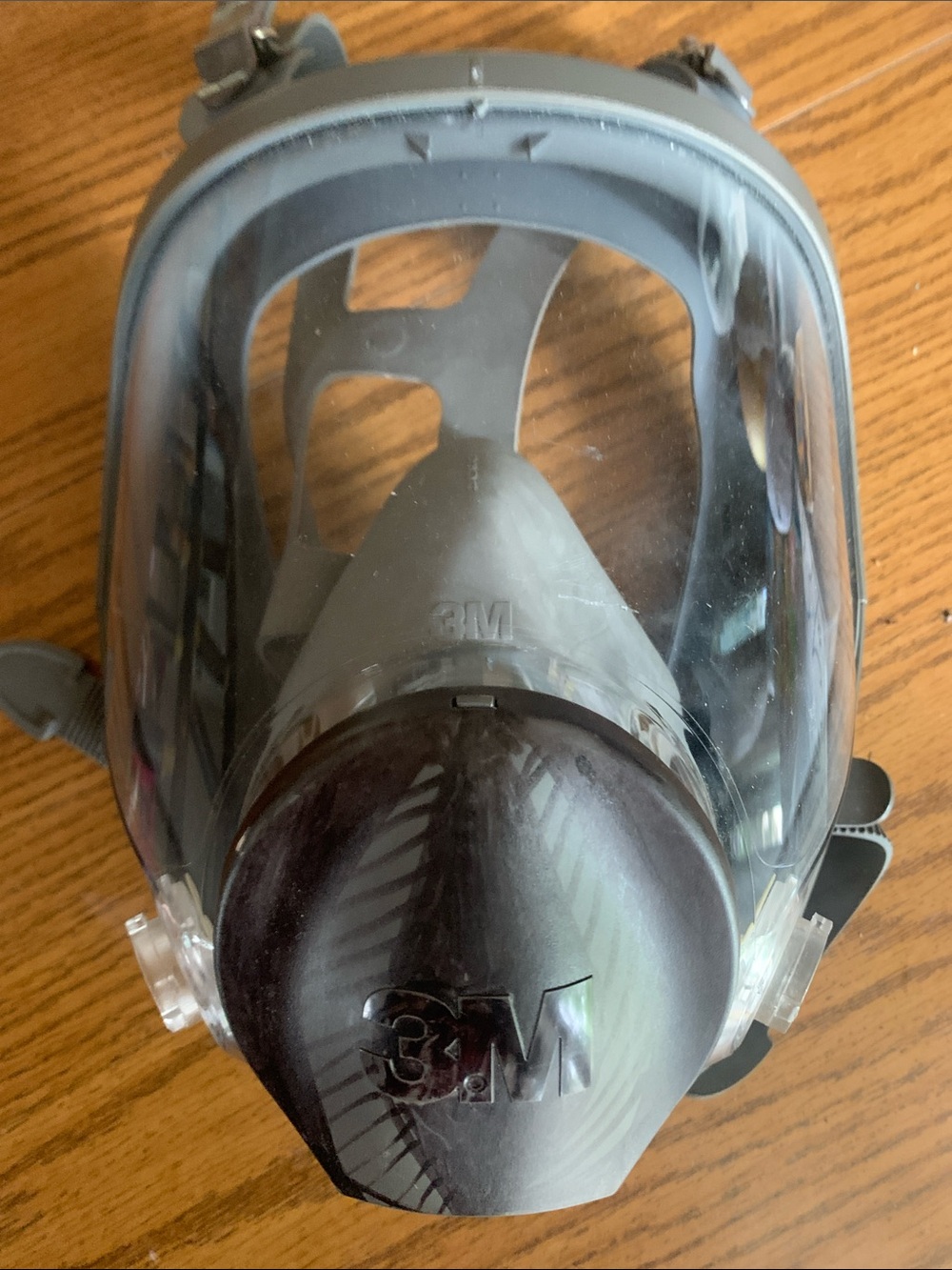 3M Full Face Protective Respirator Mask - Clear Visor with Gray Seal